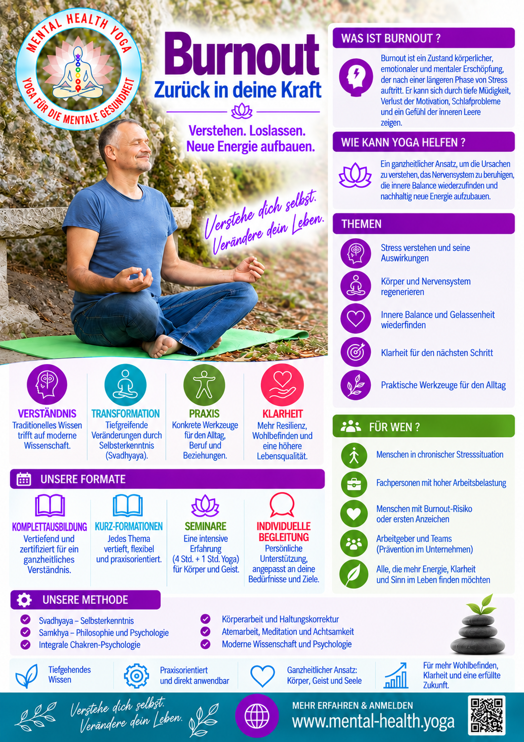Flyer Burnout - Yoga für die mentale Gesundheit