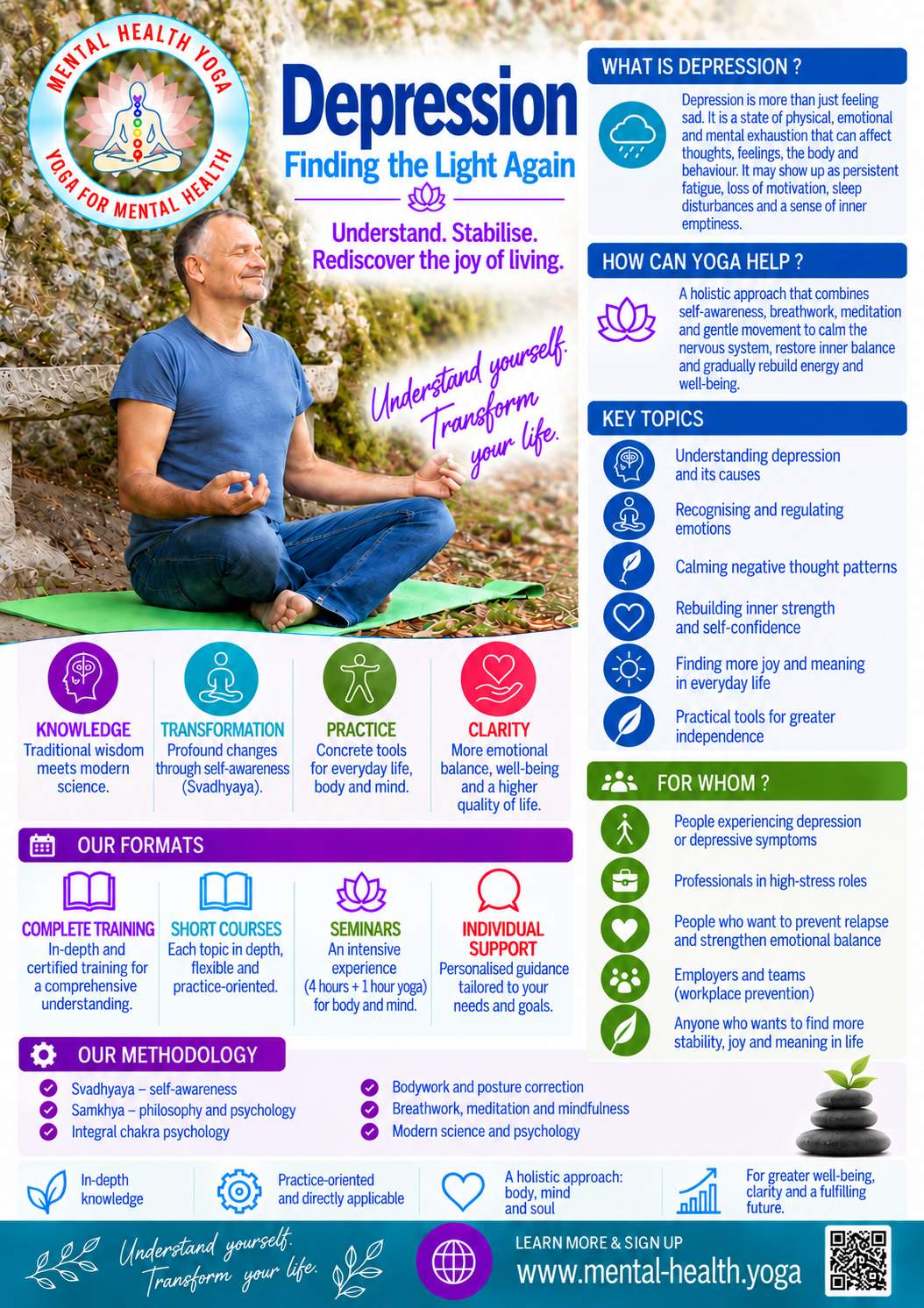 Depression flyer - Yoga for Mental Health