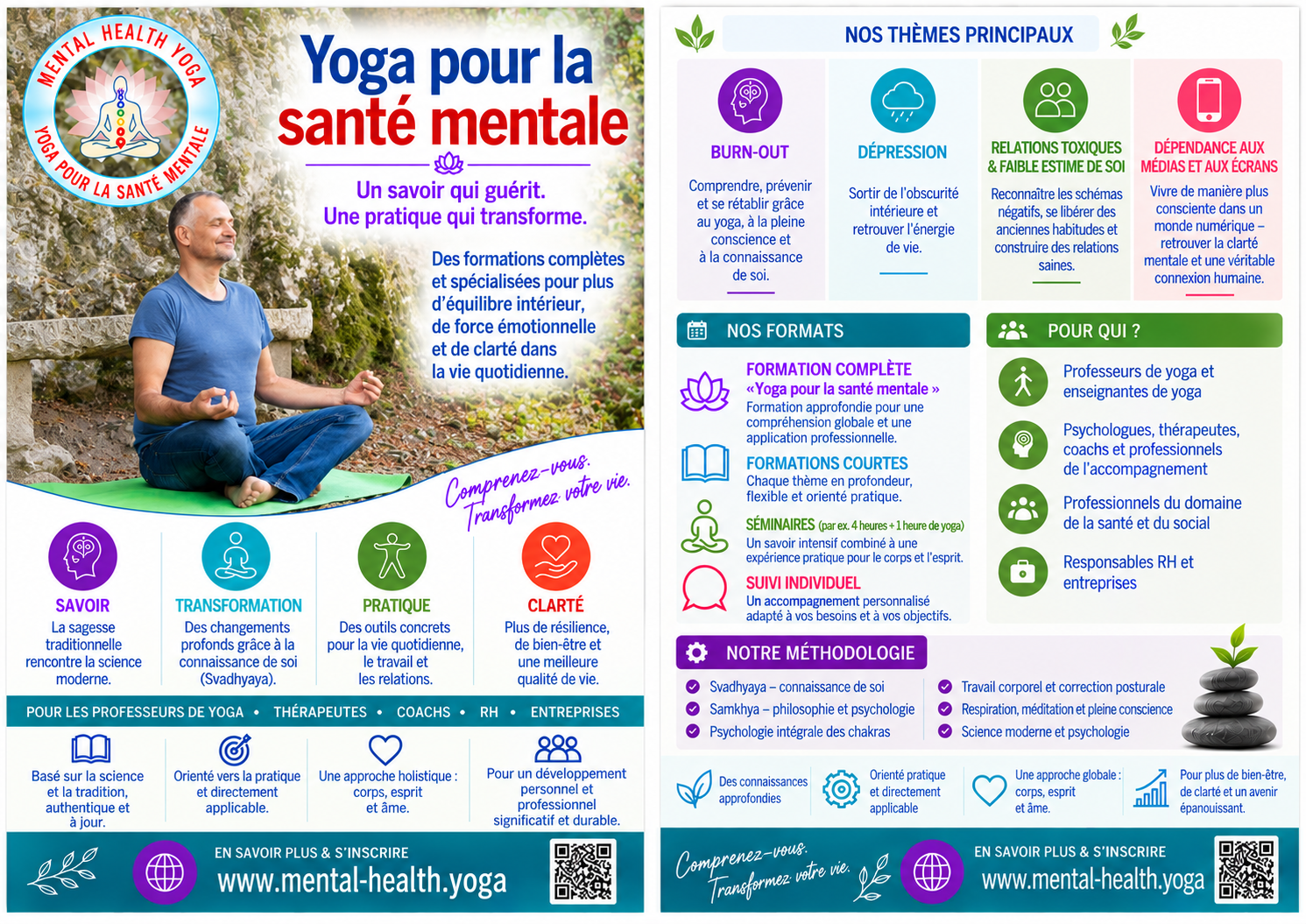 Dépliant Yoga pour la santé mentale