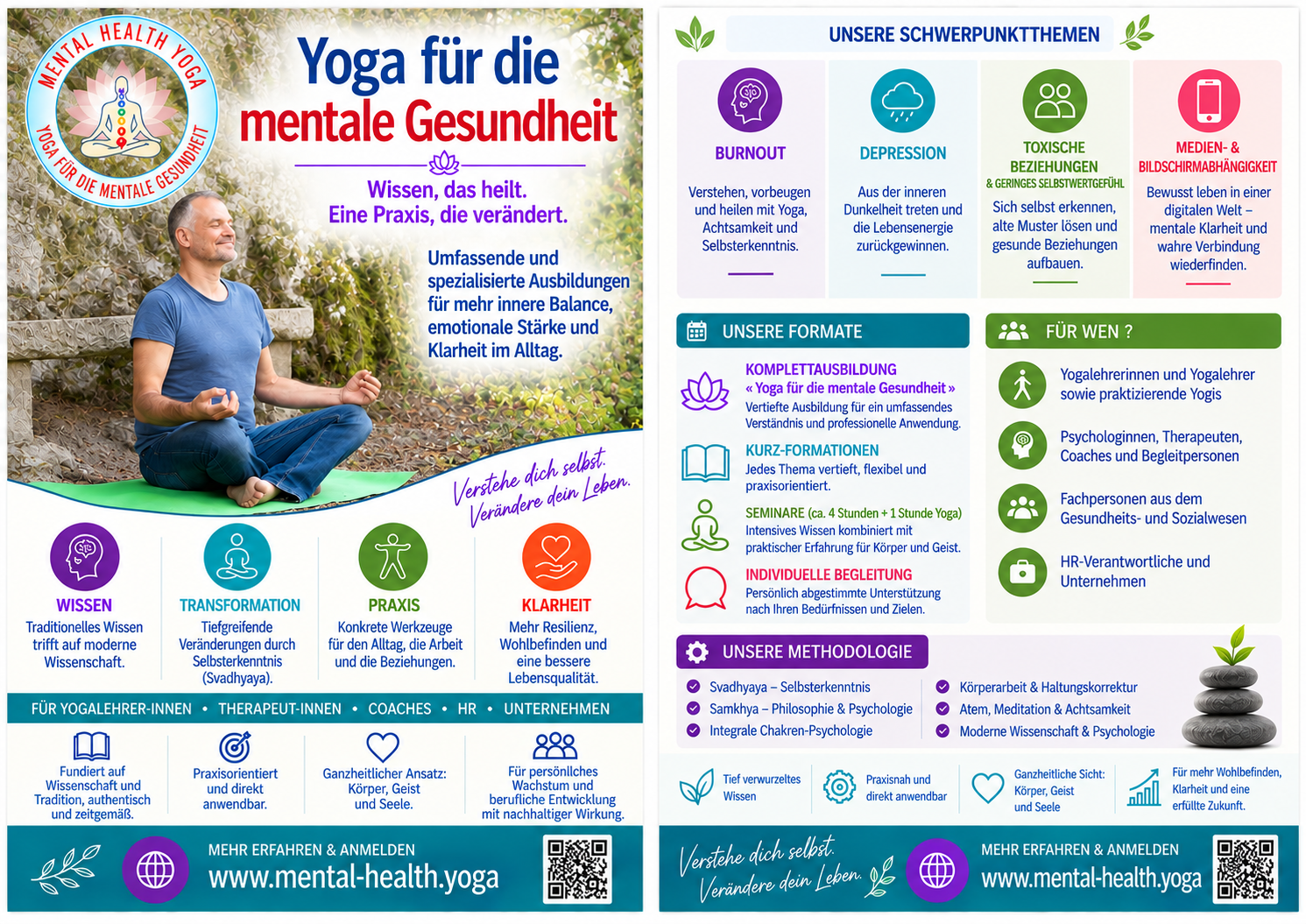 Flyer Yoga für die mentale Gesundheit
